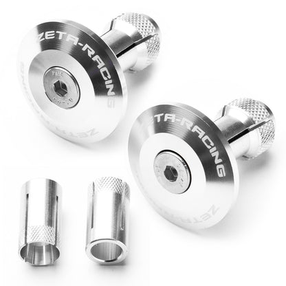 Zeta Bar End Plugs 35mm - Silver