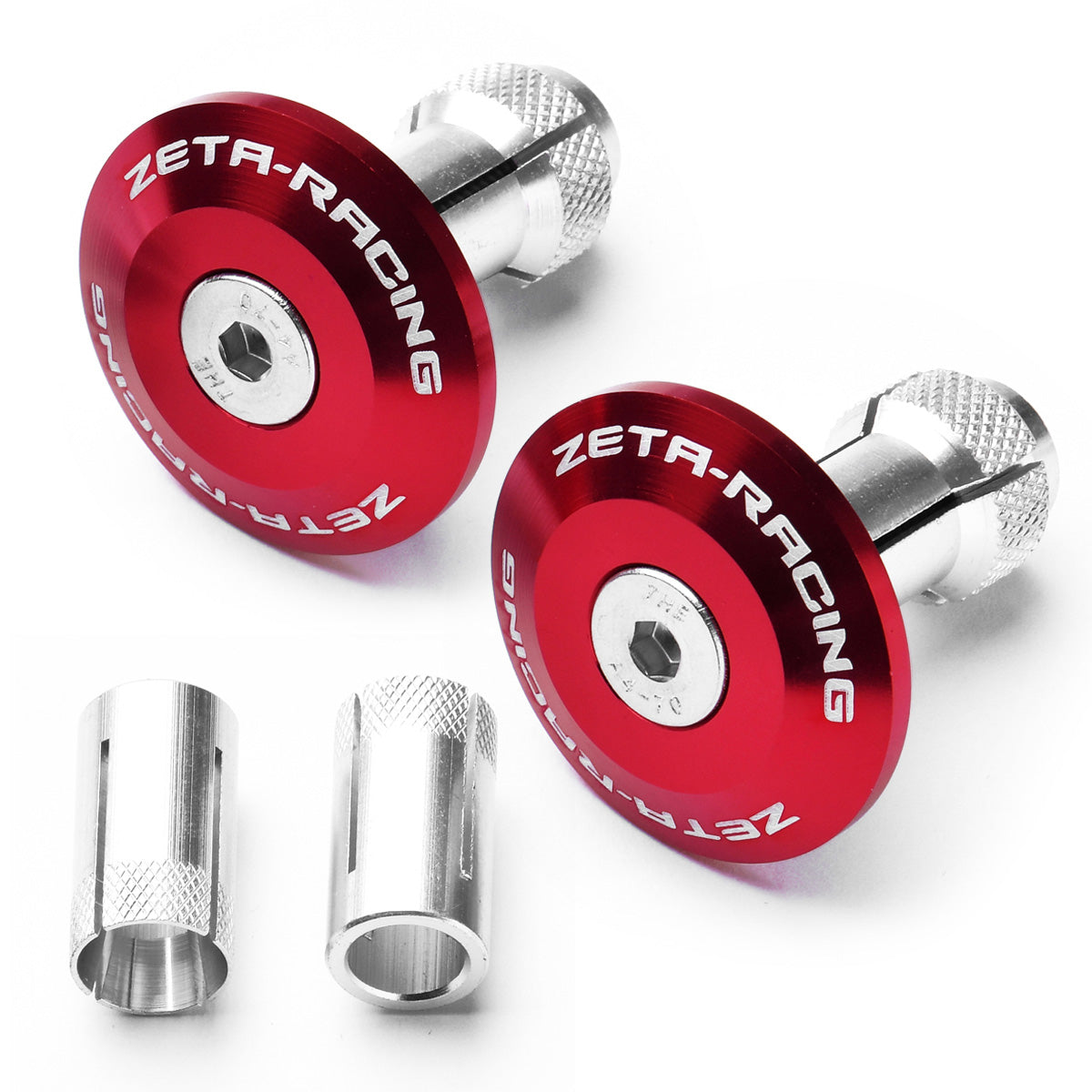 Zeta Bar End Plugs 35mm - Red